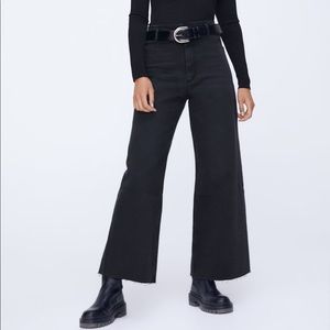 Zara marine straight black pant